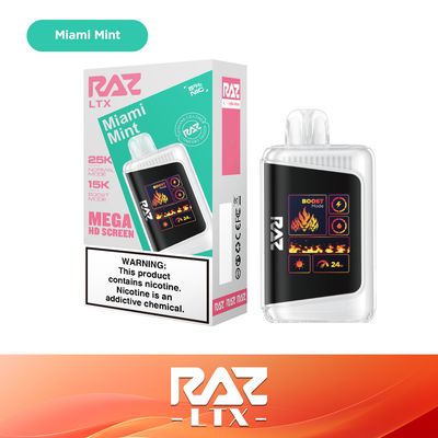 RAZ LTX MIAMI MINT 25000 PUFFS