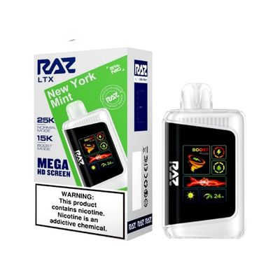 RAZ LTX NEW YORK MINT 25000 PUFFS