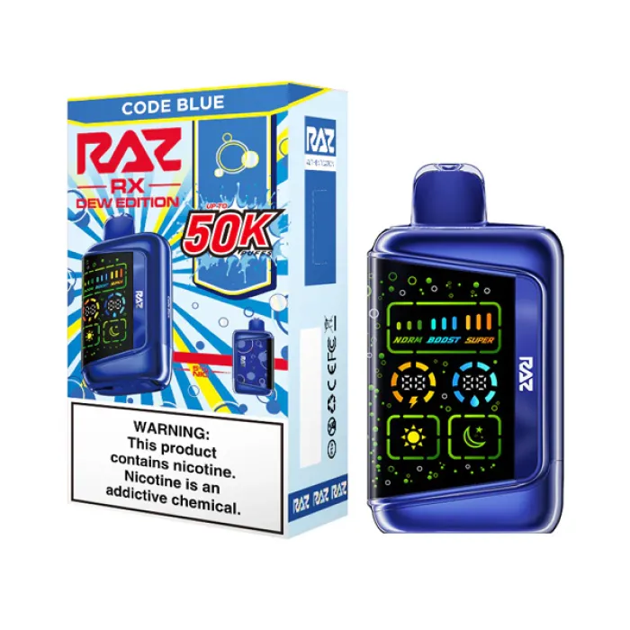 RAZ RX CODE BLUE 50000 PUFFS