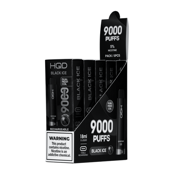 HQD CUVIE PLUS 2.0 BLACK ICE 9000 PUFFS