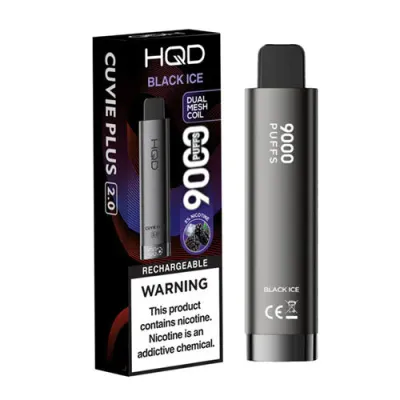 HQD CUVIE PLUS 2.0 BLACK ICE 9000 PUFFS