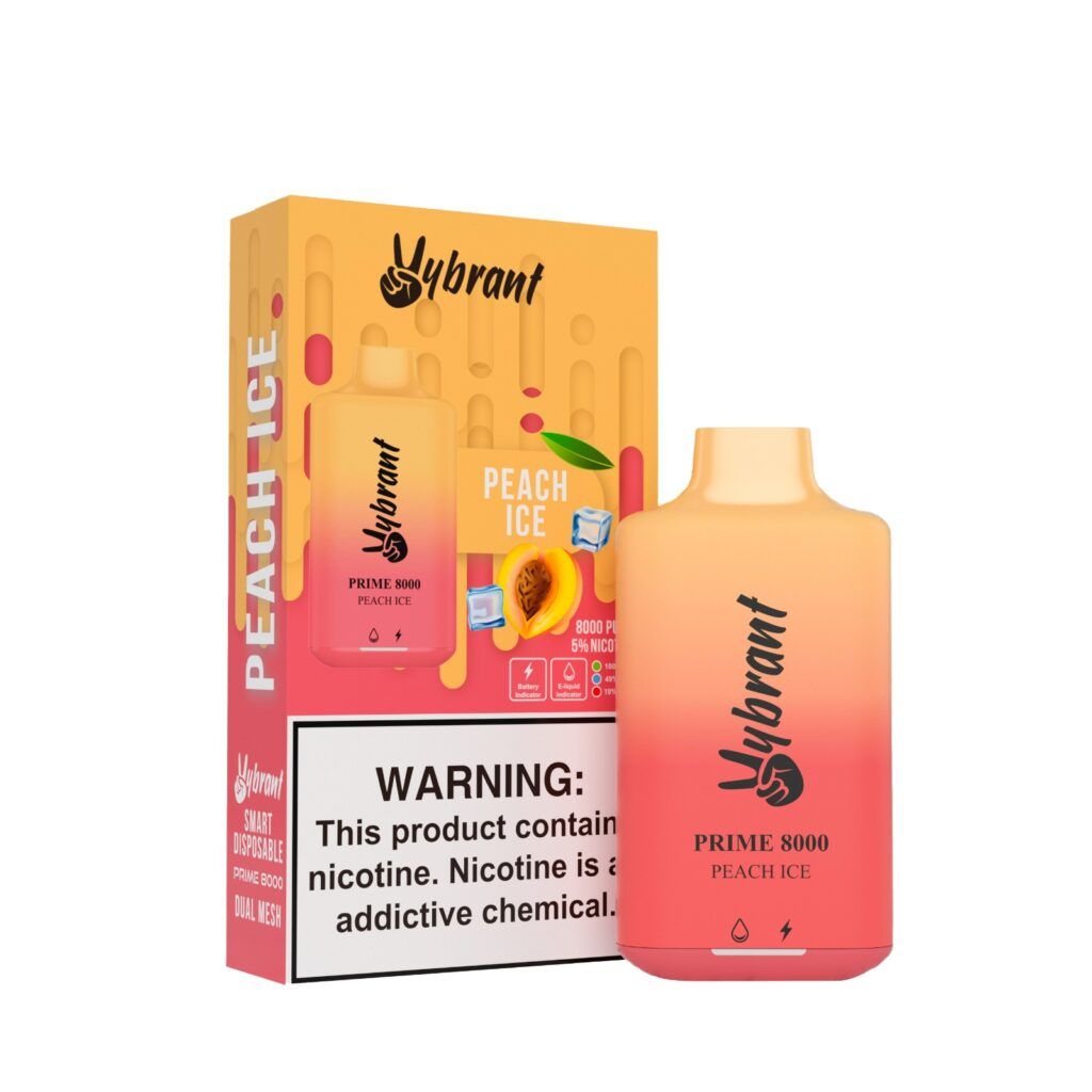 VYBRANT PRIME PEACH ICE 8000 PUFFS