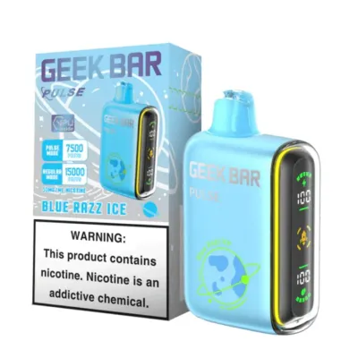 GEEK BAR PULSE BLUE RAZZ 15000 PUFFS GEEK BAR PULSE BLUE RAZZ 15000 PUFFS