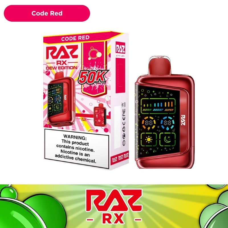 RAZ RX CODE RED 50000 PUFFS