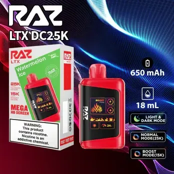 raz ltx clear flavor RAZ LTX Clear 25,000 Puffs