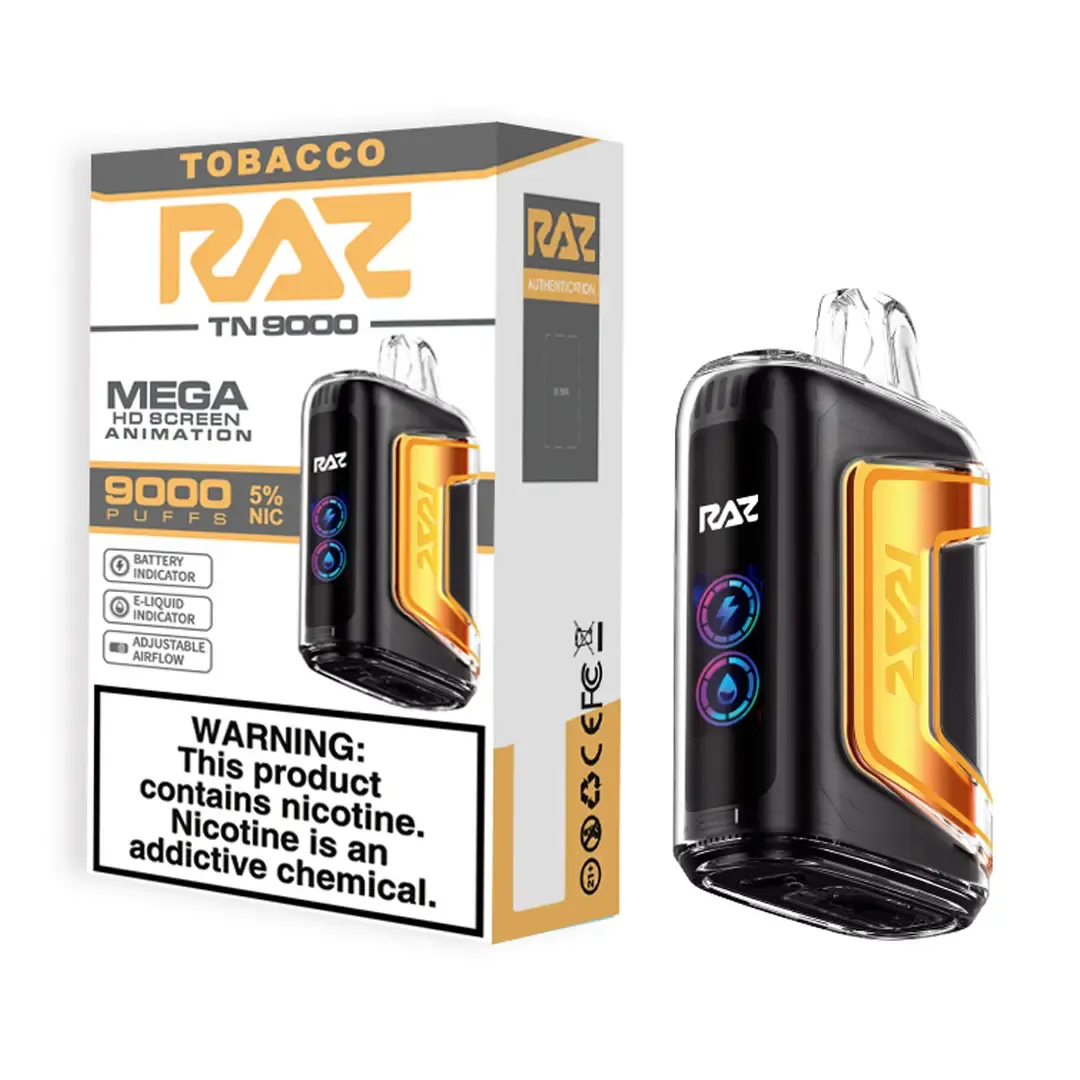 RAZ TN TABACCO 9000 PUFFS