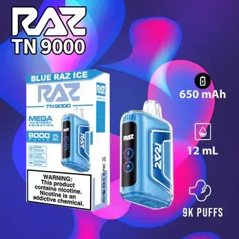 RAZ TN BLUE RAZ ICE TN 9000 PUFFS RAZ TN BLUE RAZ ICE TN 9000 PUFFS