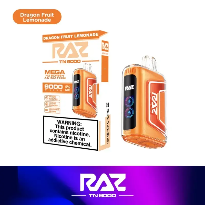 RAZ TN DRAGON F LEMONADE 9000 PUFFS RAZ TN DRAGON F LEMONADE 9000 PUFFS