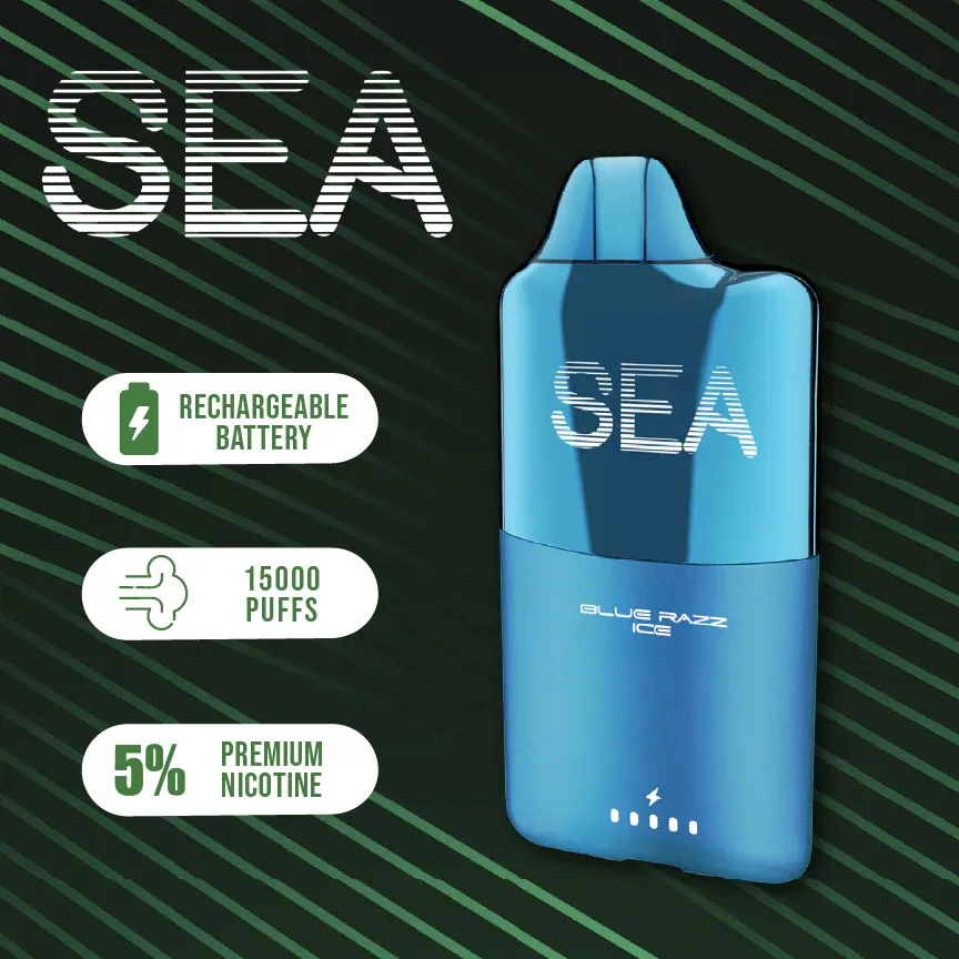 SEA BLUE RAZZ ICE 15000 PUFFS