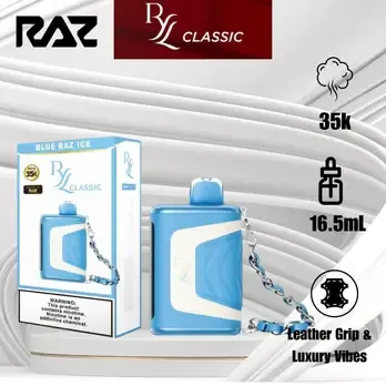 RAZ RYL CLASSIC BLUE RAZZ ICE 35000 PUFFS RAZ RYL CLASSIC BLUE RAZZ ICE 35000 PUFFS