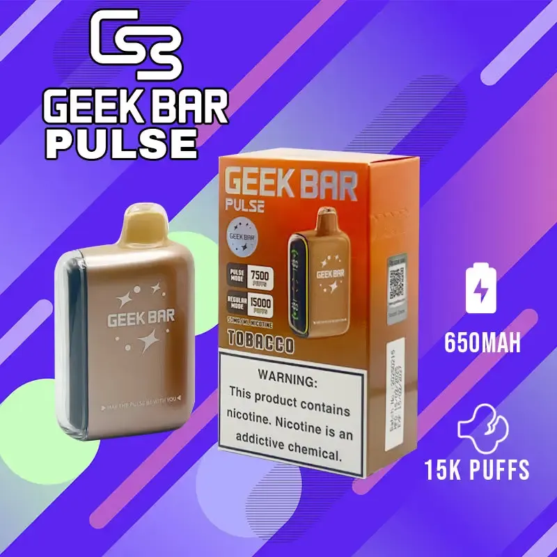 GEEK BAR PULSE TABACCO 15000 PUFFS