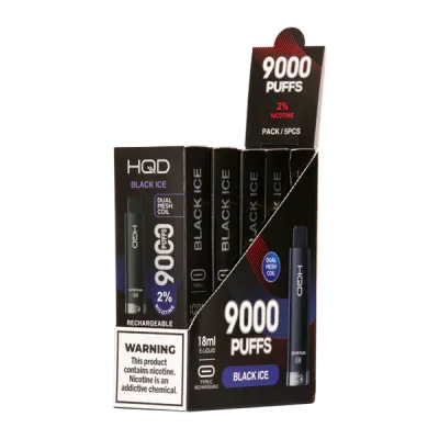 HQD CUVIE PLUS 2.0 BLACK ICE 2% 9000 PUFFS