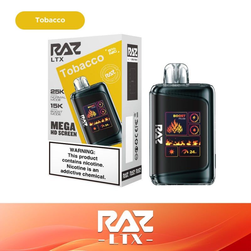 RAZ LTX TABACCO 25000 PUFFS RAZ LTX TABACCO 25000 PUFFS