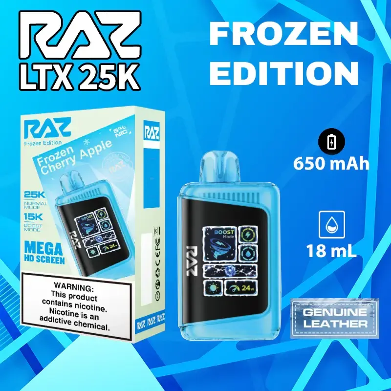 RAZ LTX FROZEN CHERRY APPLE 25000 PUFFS RAZ LTX FROZEN CHERRY APPLE 25000 PUFFS