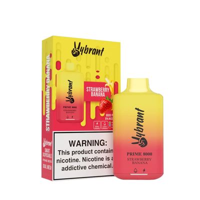VYBRANT PRIME STRAWBERRY BANANA 8000 PUFFS VYBRANT PRIME STRAWBERRY BANANA 8000 PUFFS