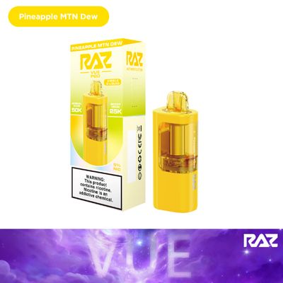 RAZ VEU POD PINEAPPLE MTN DEW 50000 PUFFS