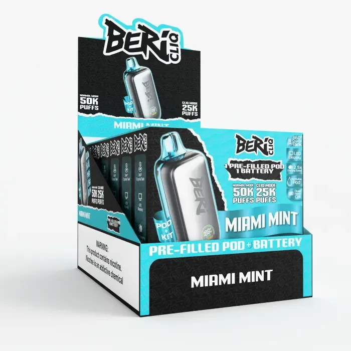 BERI CLIQ MIAMI MINT 50000 PUFFS
