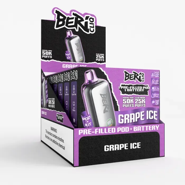 BERI CLIQ GRAPE ICE 50000 PUFFS