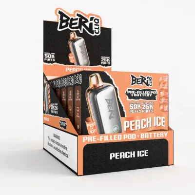 BERI CLIQ PEACH ICE 50000 PUFFS BERI CLIQ PEACH ICE 50000 PUFFS