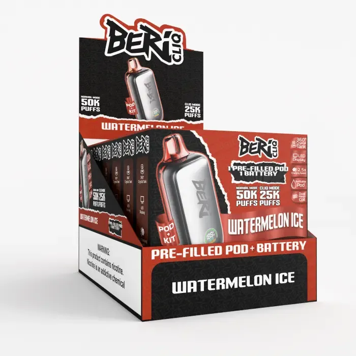 BERI CLIQ WATERMELON ICE 50000 PUFFS BERI CLIQ WATERMELON ICE 50000 PUFFS