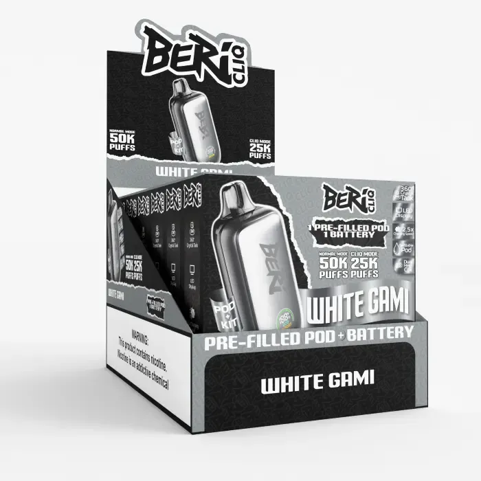 BERI CLIQ WHITE GAMI 50000 PUFFS