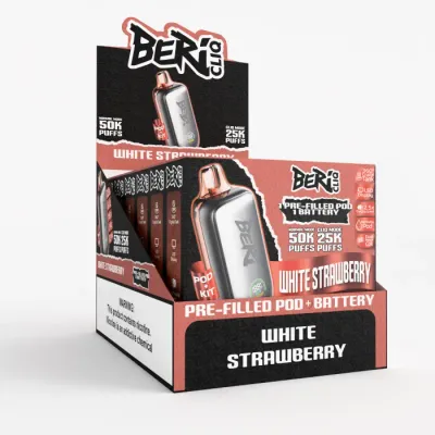 BERI CLIQ WHITE STRAWBERRY 50000 PUFFS