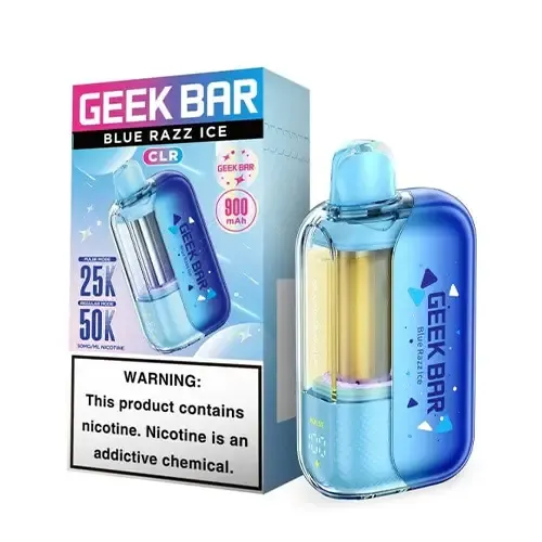 GEEK BAR CLR BLUE RAZZ ICE 50000 PUFFS