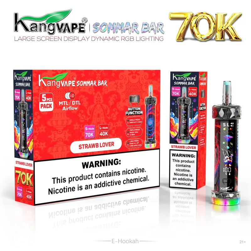 KANGVAPE SOMMAR BAR STRAWBERRY LOVER HOOKAH 70000 PUFFS