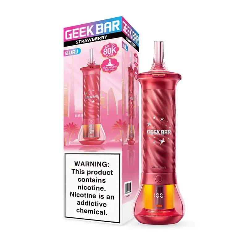 GEEK BURJ STRAWBERRY 80000 PUFFS GEEK BURJ STRAWBERRY 80000 PUFFS