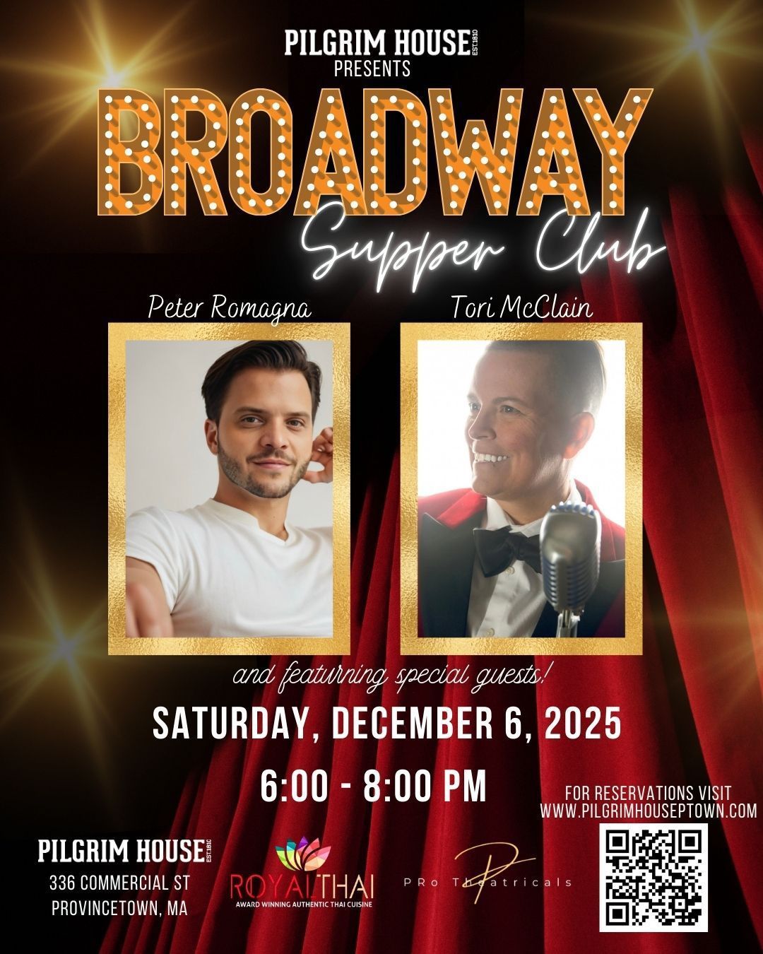 BROADWAY SUPPERCLUB W/ Peter Romagna & Tori McClain BROADWAY SUPPERCLUB W/ Peter Romagna & Tori McClain