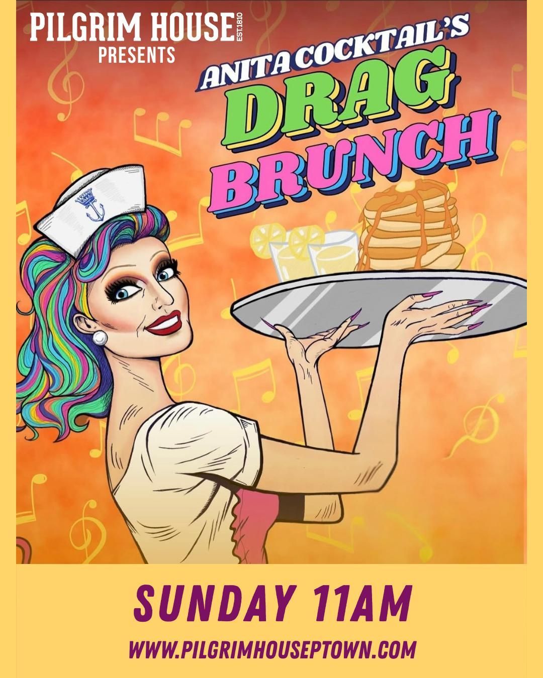 Anita Cocktail’s Valentine’s Day Drag Brunch at Pilgrim House