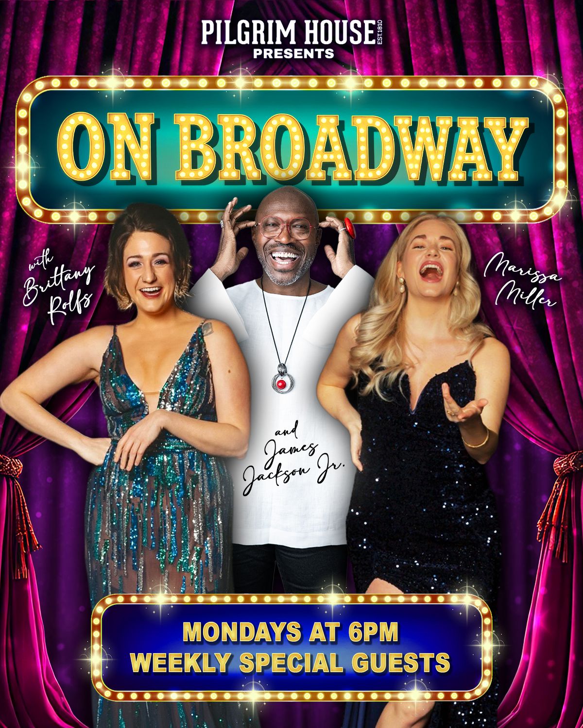 On Broadway with Brittany Rolfs, Marissa Miller and James Jackson Jr. On Broadway with Brittany Rolfs, Marissa Miller and James Jackson Jr.