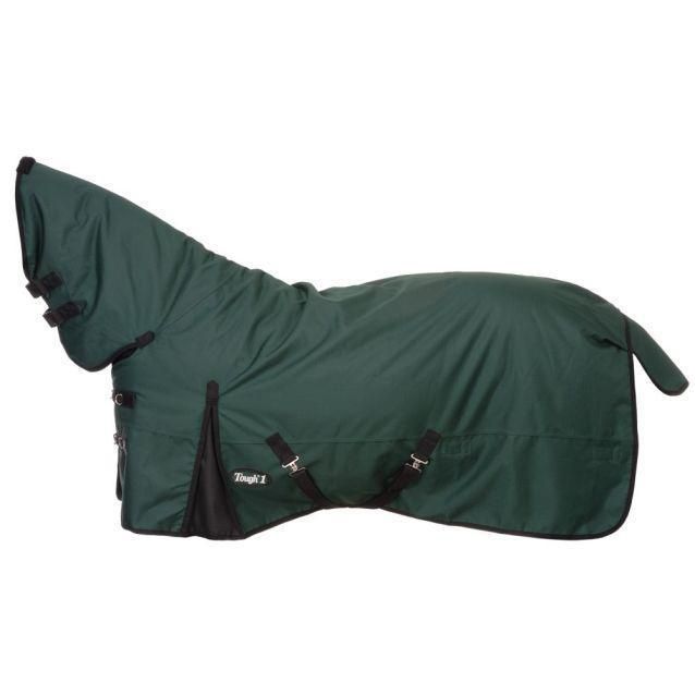 Full Neck Turnout Blanket, Size: 69&quot;, Color: Hunter Green, Denier: 1200D