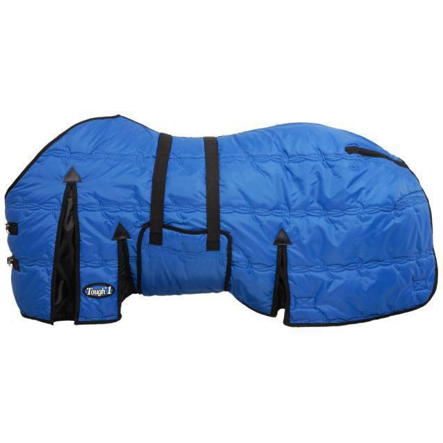 Stable Blanket with Belly Wrap, Size: 72&quot;, Color: Royal Blue, Denier: 600D