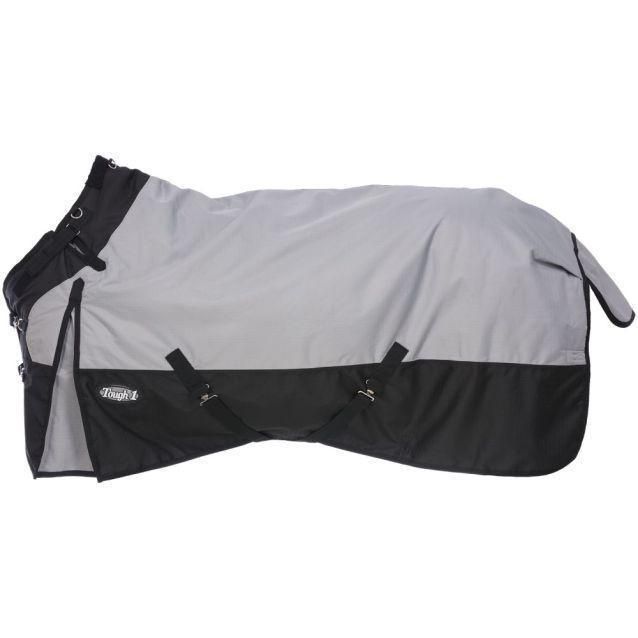 Turnout Blanket with Snuggit Solid, Size: 78&quot;, Fill: 300, Color: Grey/Black