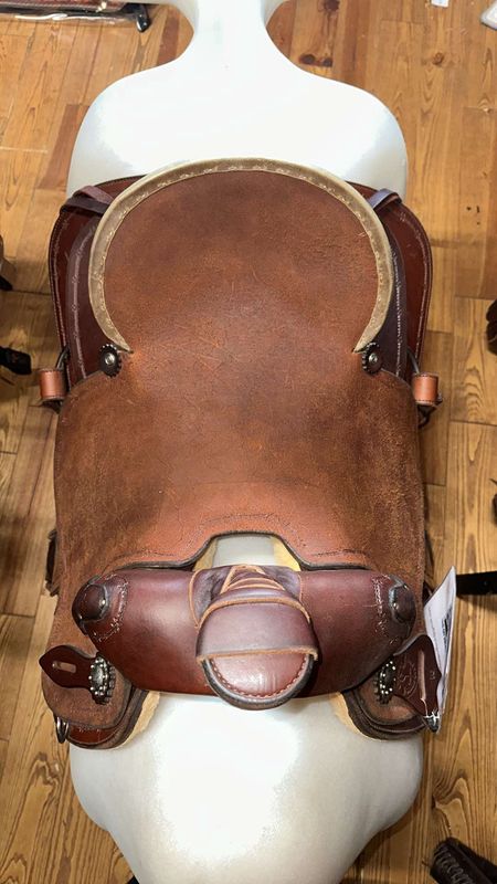 American Made Dark Oil Roper Saddle