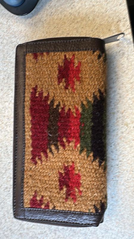 Aztec Blanket Wallet Tan
