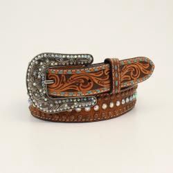 Tooled Tab Feather Arrow Tan