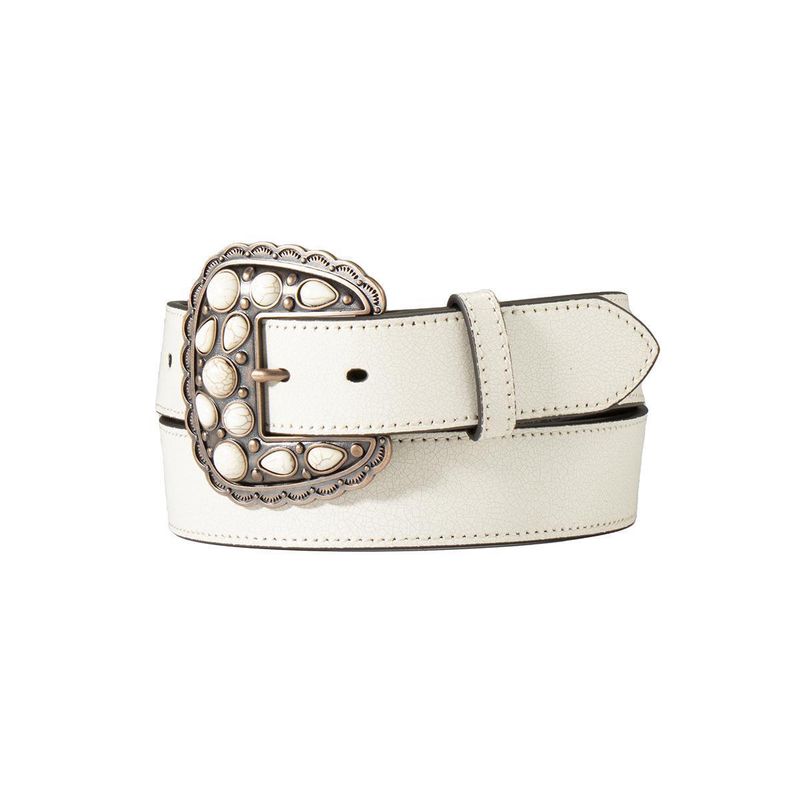 Cracked White Leather
