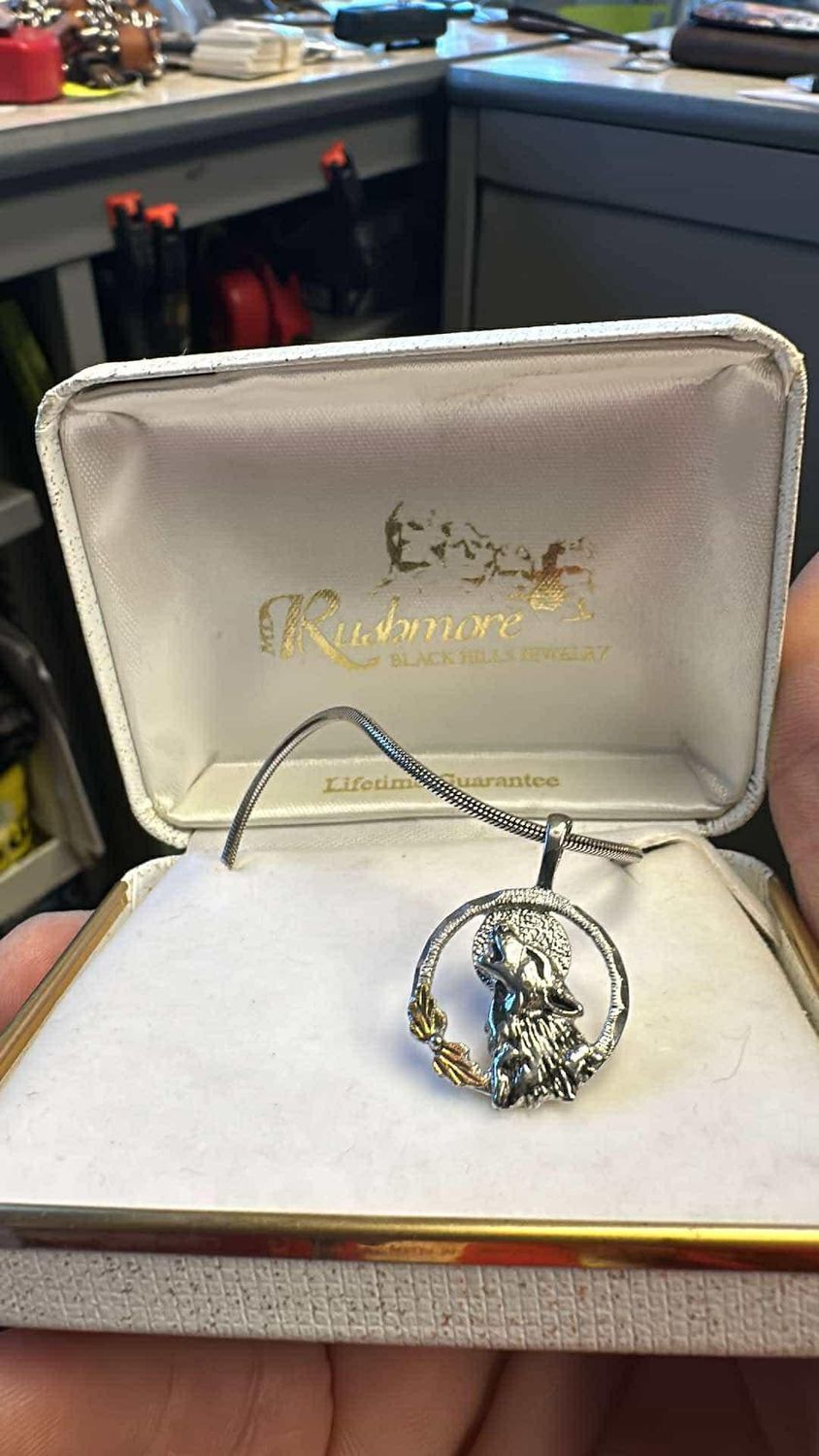 Antique Wolf Necklace