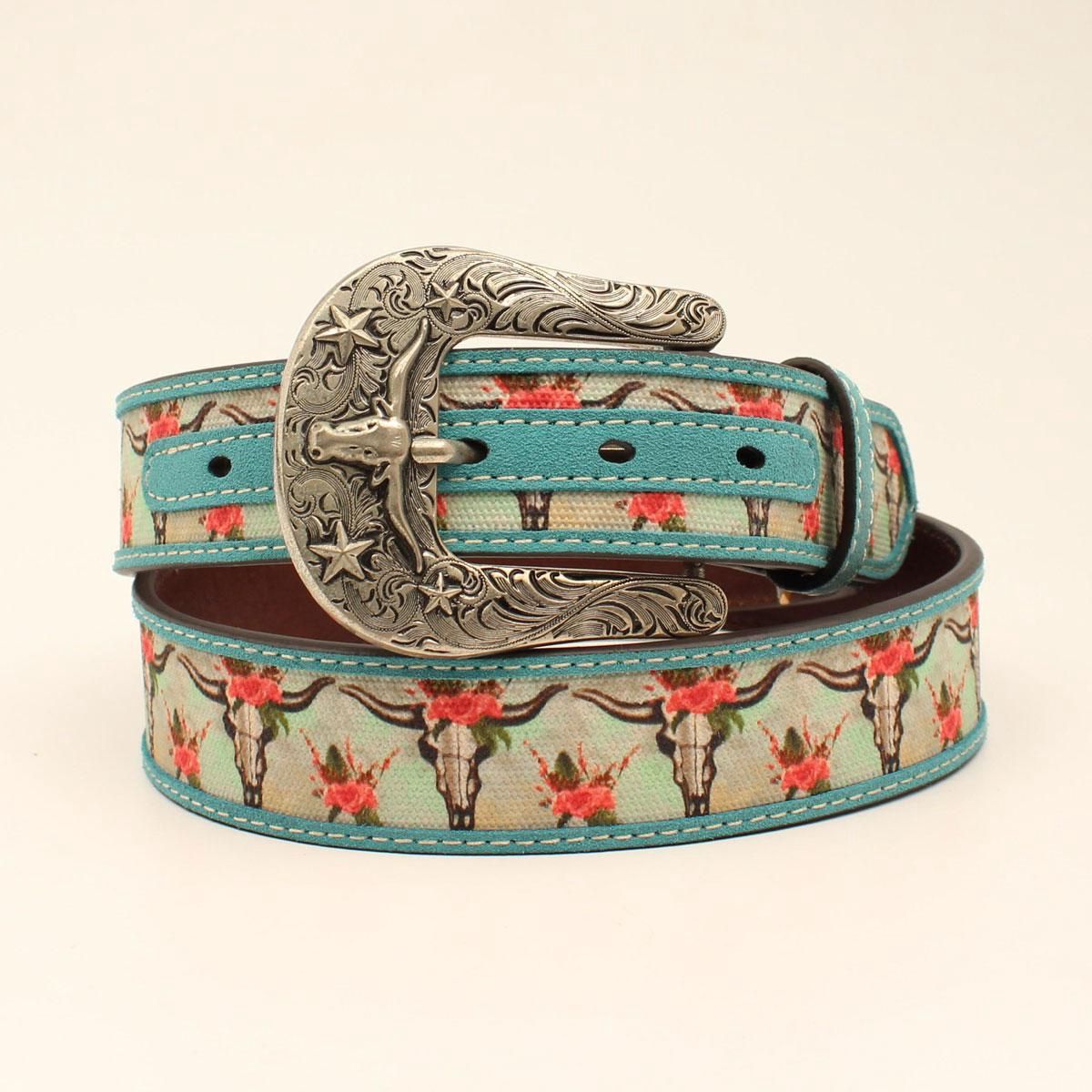 Steer Skull Floral Cruiser Matcher Turquoise