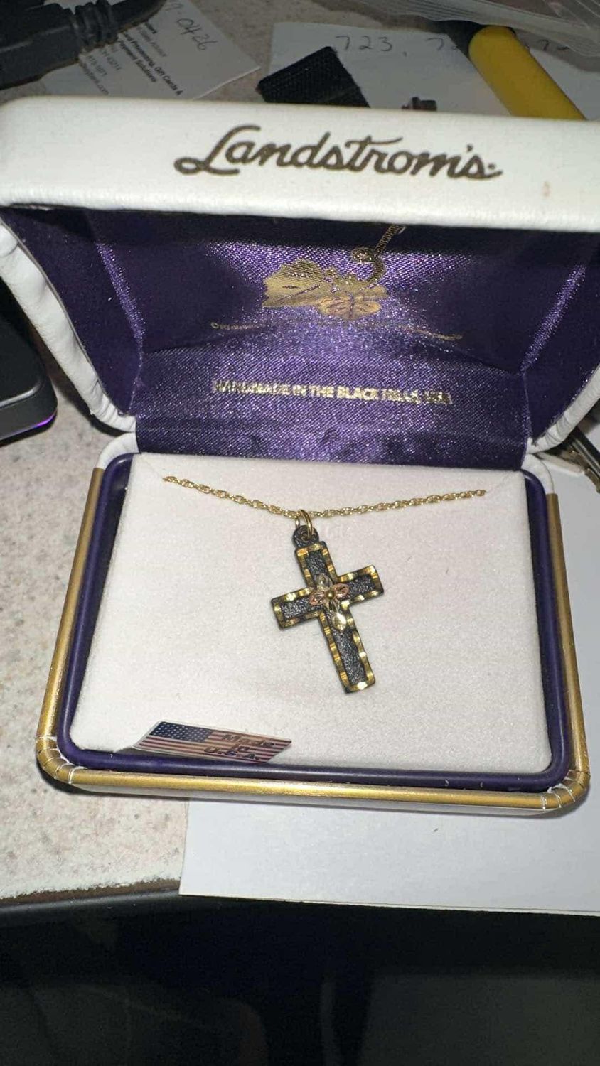 Black Cross Necklace