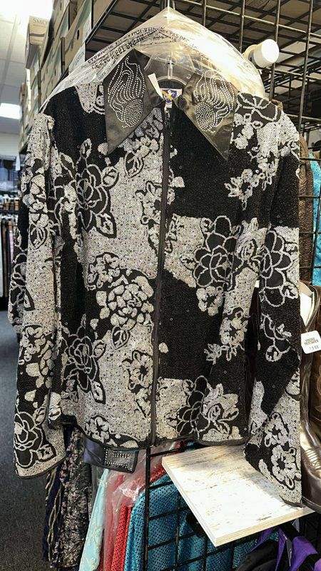 BLACK &amp; SILVER LADIES SHOW JACKET