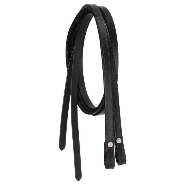 Double-Stitched Leather Split Reins