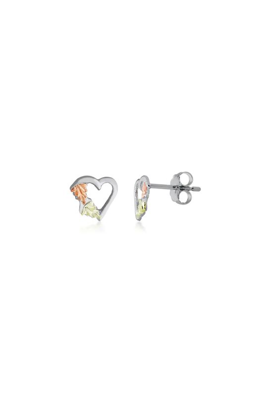 Black Hills Silver Heart Earrings