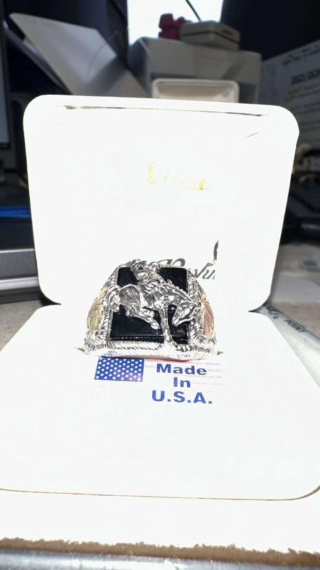 Bucking Horse Men Ring 11