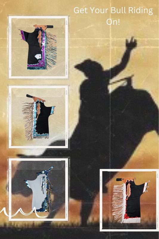 Bull Riding Pro Rodeo Chaps Smooth Leather Chaps