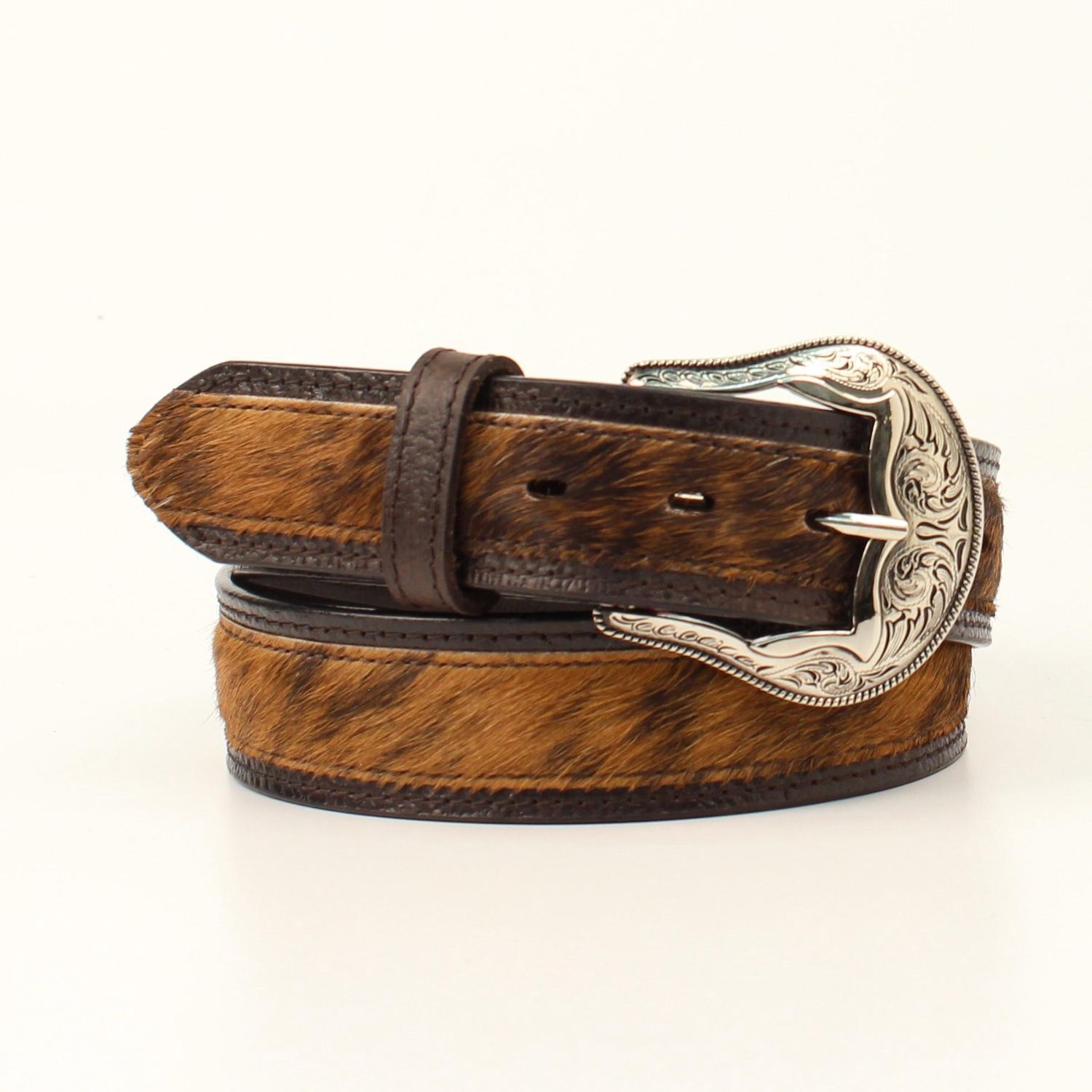 Calf Hair Overlay Brown, Size: Small