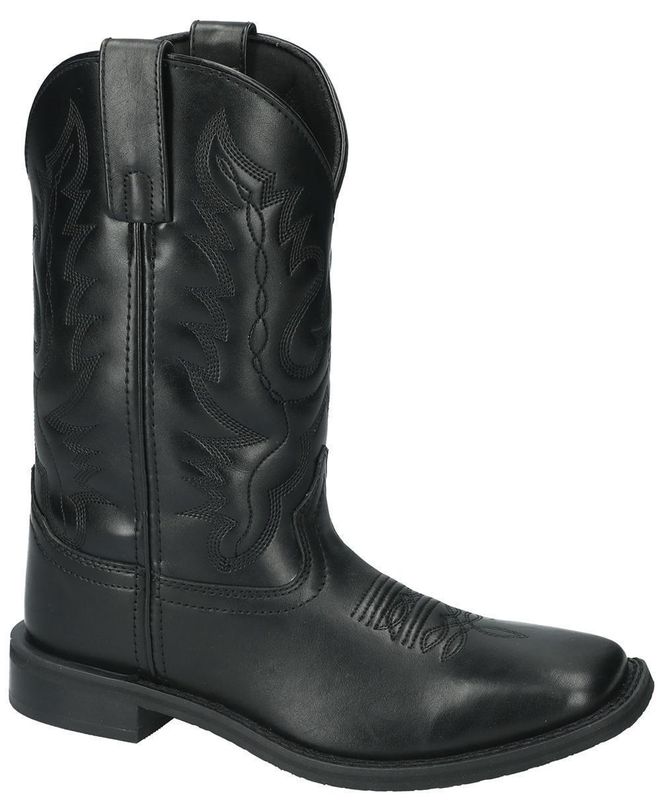 Outlaw Black/Black Distress Leather Western Boot