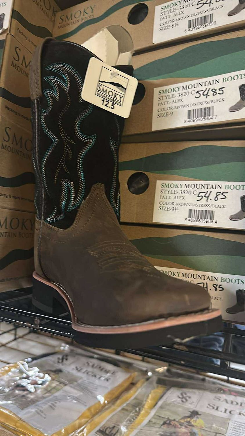 Alex Square Toe Boots, Size: 9C